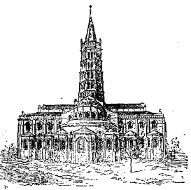 Рис. 15. Церковь St. Sernin в Тулузе.
