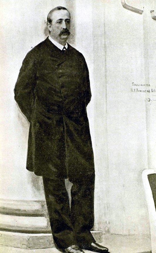 А. П. Бородин (1834-1887). С портрета, писанного И. Е. Репиным (родился в 1844 г.). (Русский музей Императора Александра III в Санкт-Петербурге).